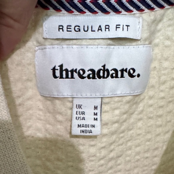 Threadbare Men's Beige Textured Short Sleeve Tee - Picture 7 of 10